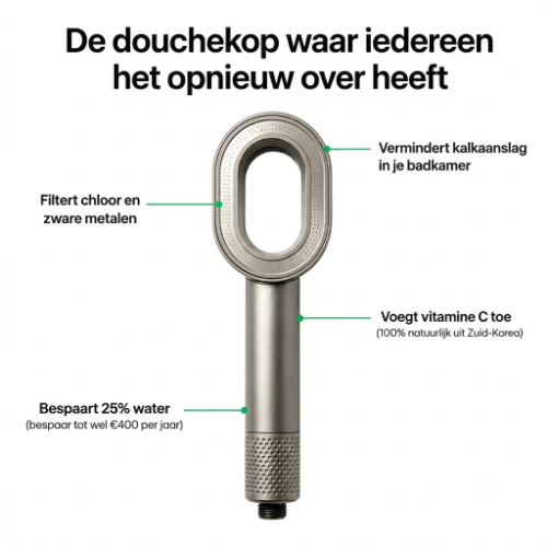 PureFlow – Innovatieve Filter Douchekop
